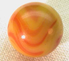 Christensen Agate Co. Electric Orange Two Color Flame